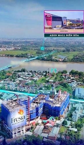 Căn hộ 2PN Fresia Riverside Biên Hòa 51m² giá 1.79 tỷ - Đối diện Aeon Mall