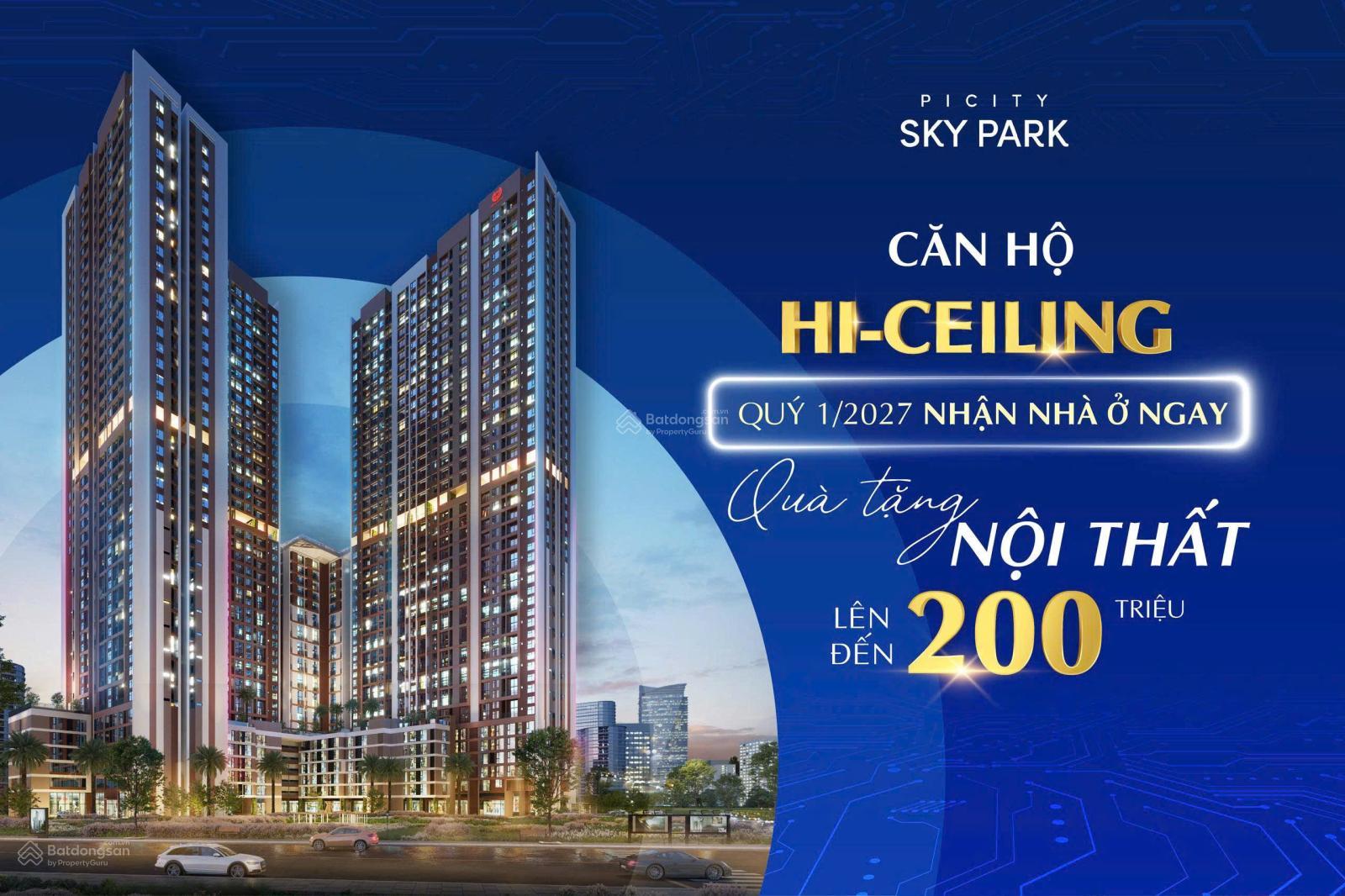 Căn hộ Duplex PiCity Sky Park 55m² giá 3,1 tỷ - Thanh toán 15% nhận nhà 2027!