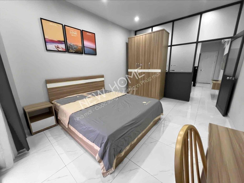 Căn hộ cho thuê Lê Quang Định, Quận Bình Thạnh 50m² - Tiện nghi đầy đủ, chỉ cần xách vali vào ở ngay!