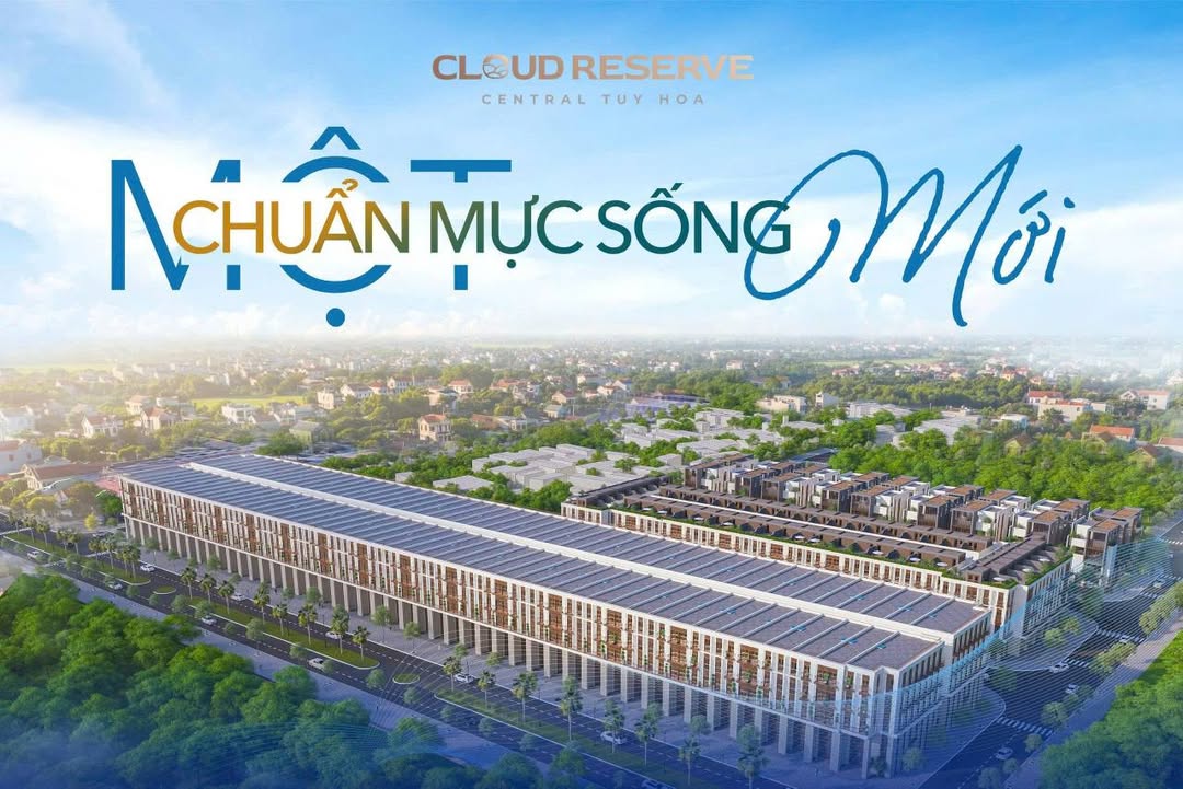 Townhouse CLOUD RESERVE CENTRAL TUY HOA 100m² giá 2.3 tỷ - Đầu tư sinh lời bền vững!