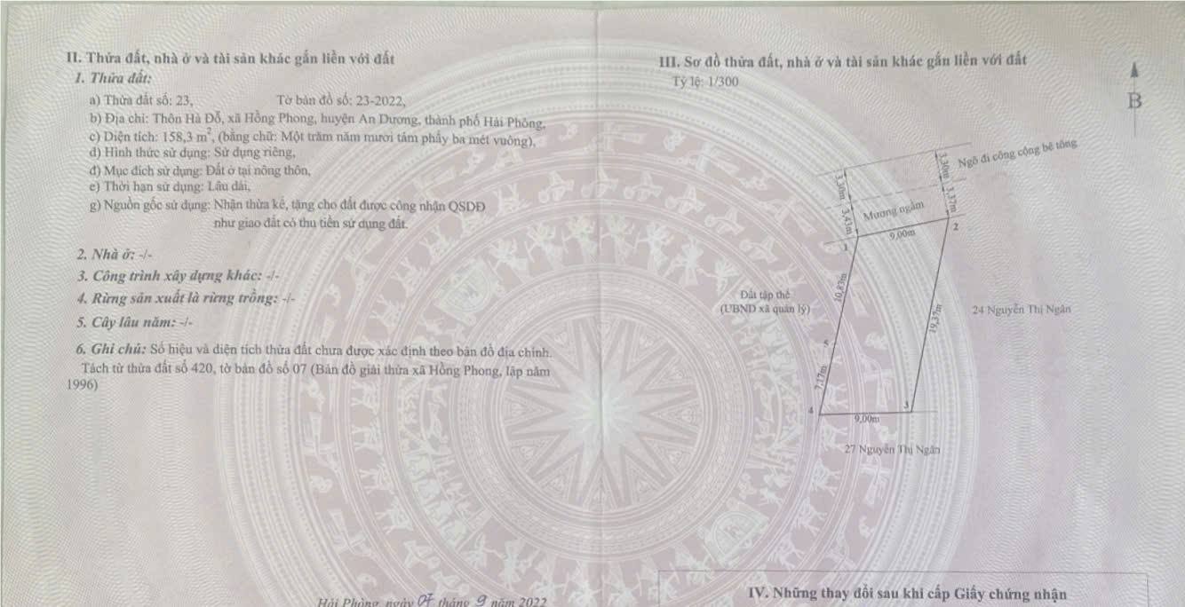 Đất nền đường thông rộng 7m tại Hồng Phong, Hải Phòng 158,3m² - Kinh doanh tốt, giá chỉ 20 triệu/m²!