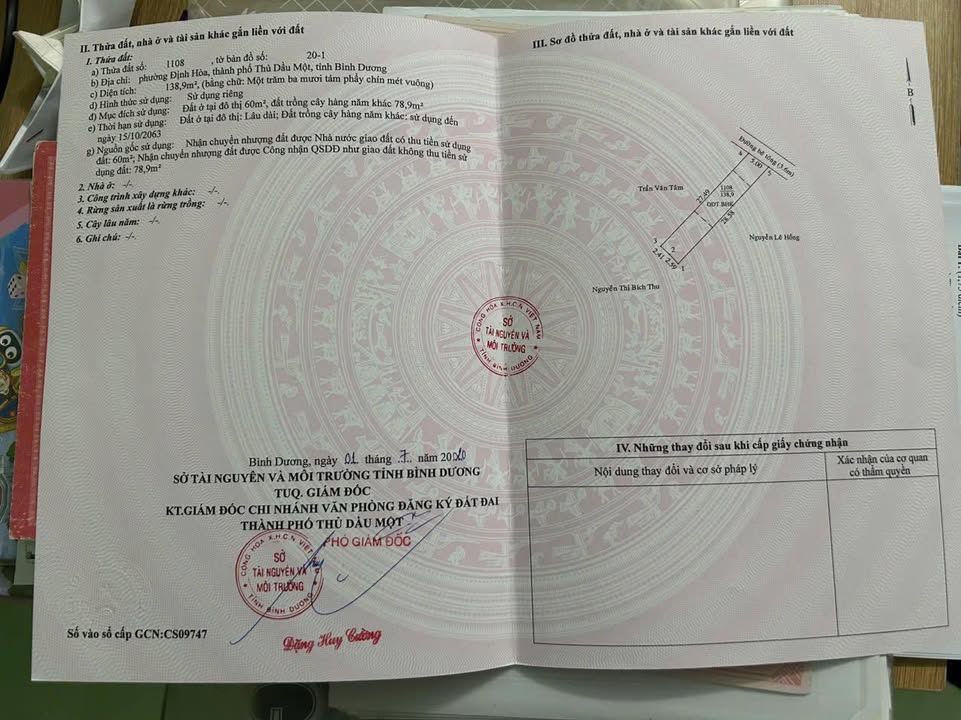 Đất nền Hòa Phú Thủ Dầu Một 135m² giá 2.1 tỷ - Đầu tư sinh lời ngay!