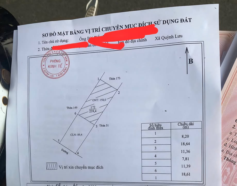 Đất thổ cư 246m² tại Quỳnh Lưu, Ninh Bình - Giá chỉ 1.3 tỷ, cách QL 12B chỉ 50m!