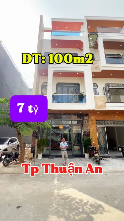 Nhà phố 100m² tại phường An Phú, Thuận An - Sang trọng, hiện đại, sẵn sàng vào ở ngay!