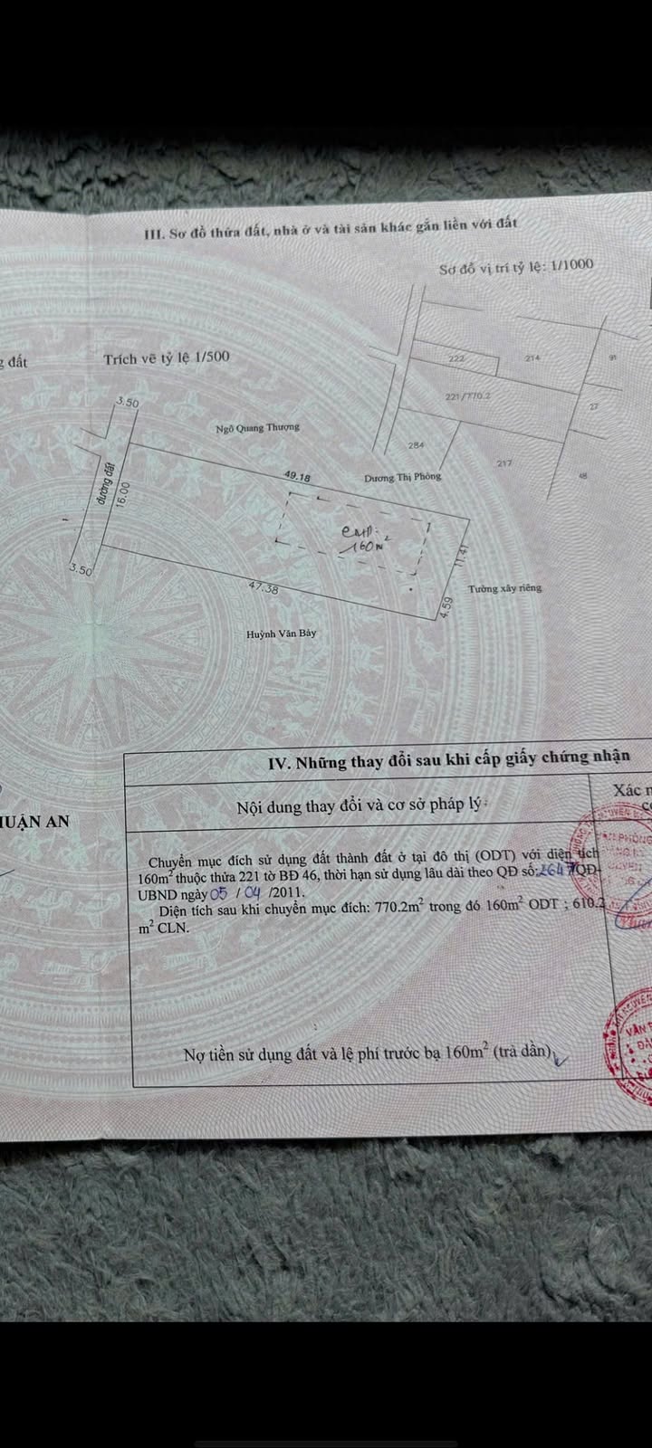 Đất Lái Thiêu, Thuận An 770m² giá 19.25 tỷ - Vị trí đắc địa, cơ hội đầu tư tuyệt vời!