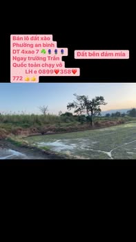 Bán lô đất 4 xào Phường An Bình, Thị xã An Khê - Giá chỉ từ 2 tỷ!