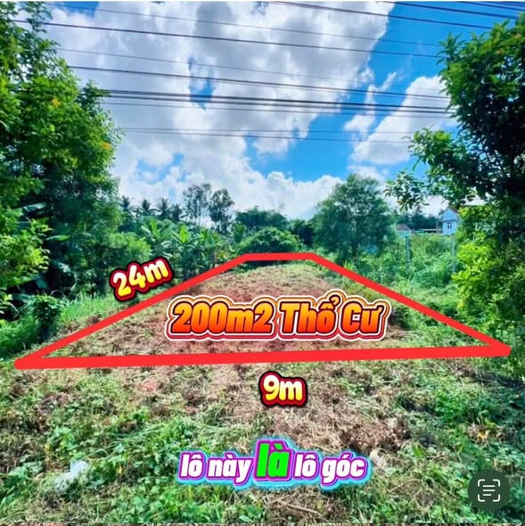 Đất thổ cư 225m² tại Xã Ân Tường Đông, Huyện Hoài Ân - Giá chỉ 1 tỷ!