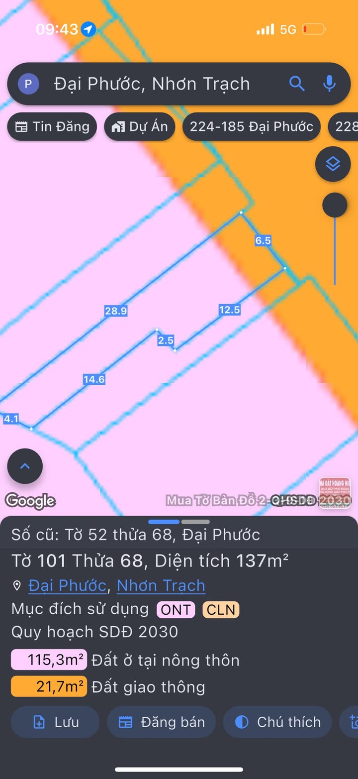 Đất mặt tiền Lý Thái Tổ, xã Đại Phước, 220m² - Cơ hội đầu tư sinh lời!