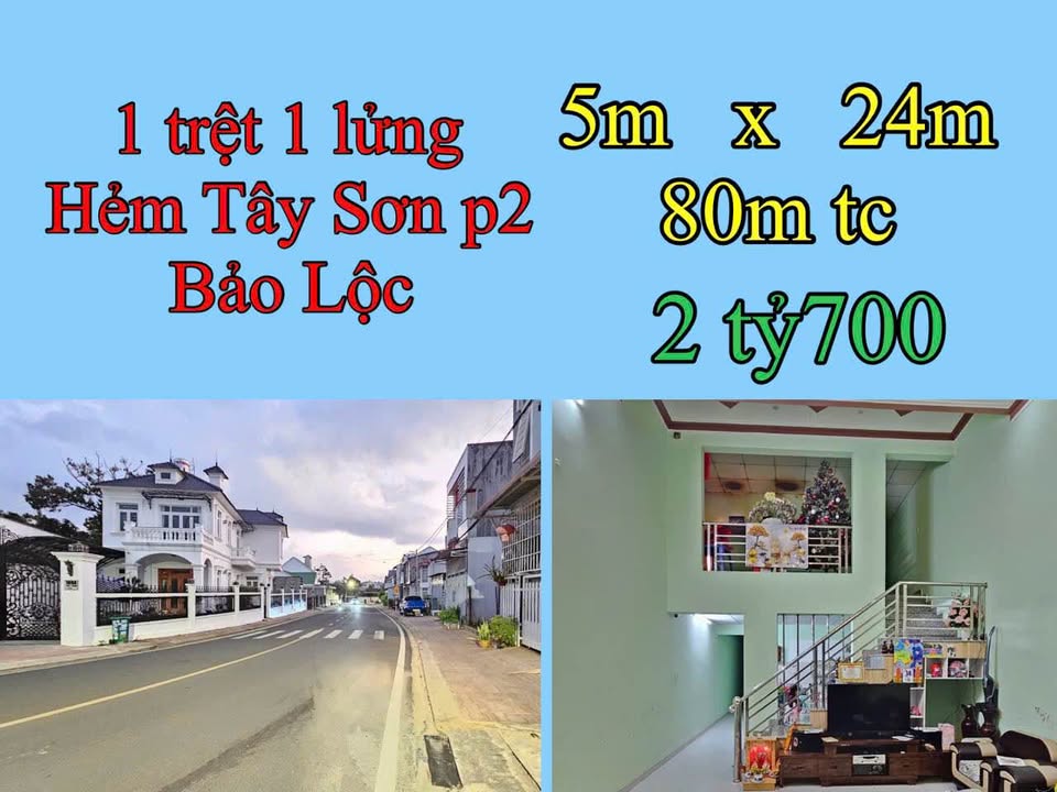 Nhà phố Bảo Lộc 122m² giá 2.7 tỷ - Gần trung tâm tiện ích!