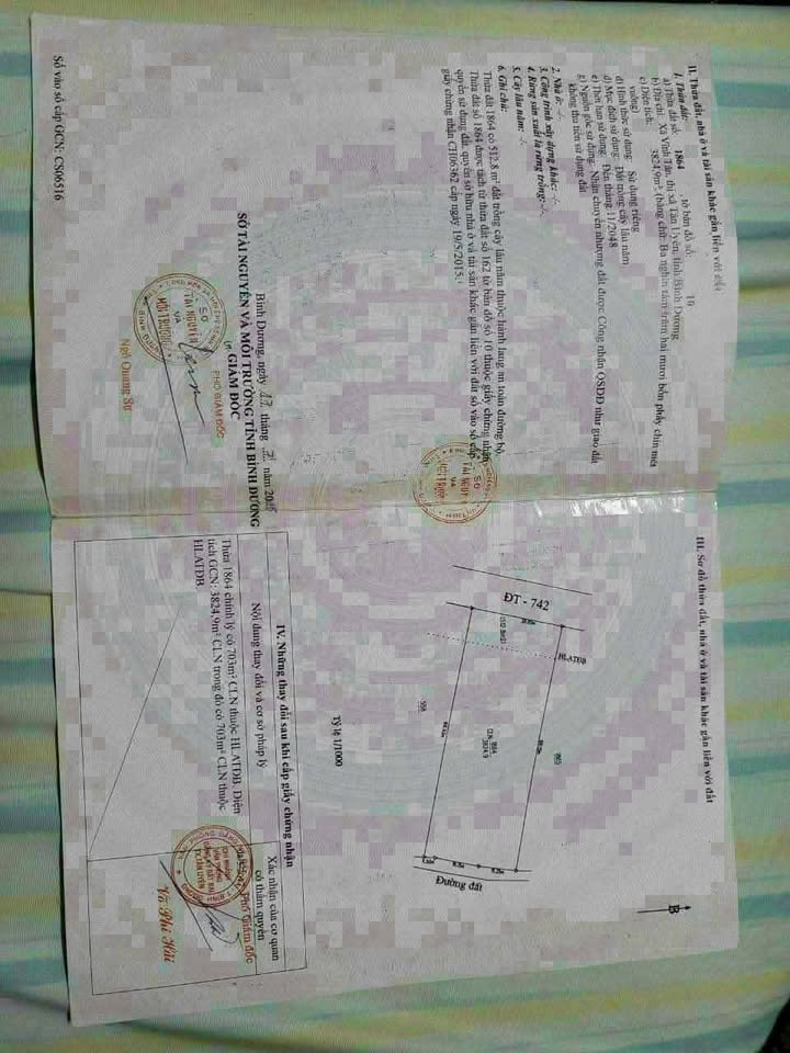 Bán gấp FrontHouse ĐT 742 Tân Uyên 742m² giá chỉ 8 triệu/m² - Vị trí kinh doanh lý tưởng!