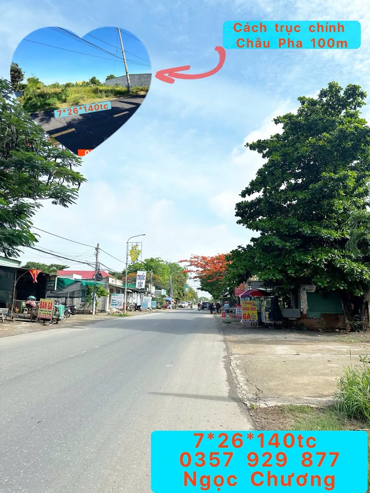 Đất nền Xã Châu Pha, TP Phú Mỹ, 140m² giá 1.3 tỷ - Sổ hồng chính chủ, vị trí đắc địa!