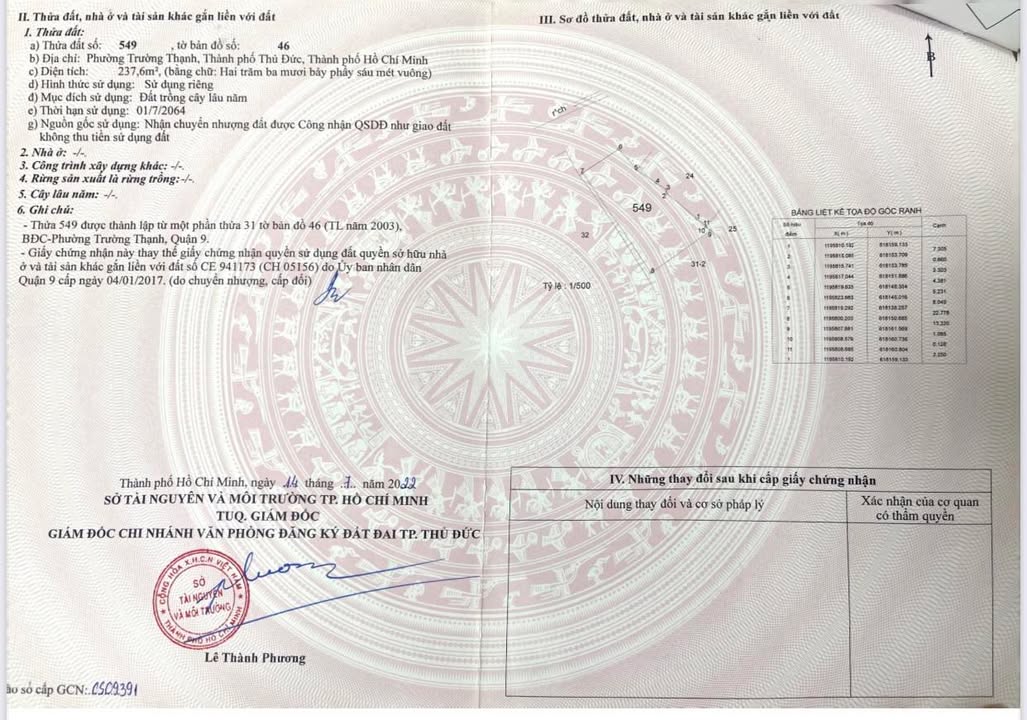 Đất nền 238m² Phường Trường Thạnh, TP Thủ Đức - Bán gấp chỉ 3.55 tỷ