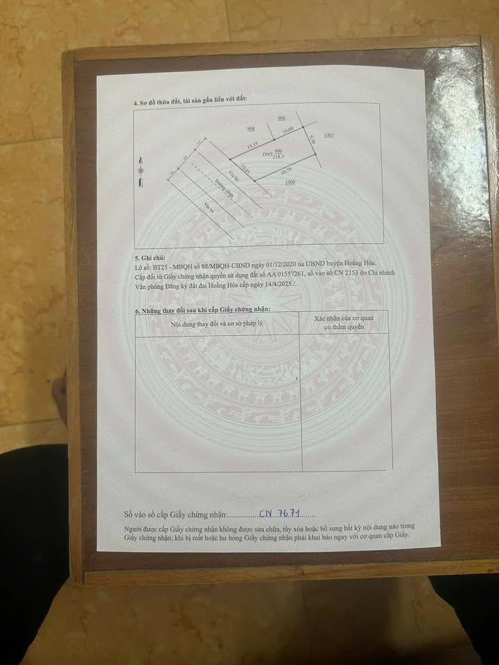 Nhà phố 25 Mb 88 Hoằng Cát 218m² giá 2 tỷ - Bán gấp!