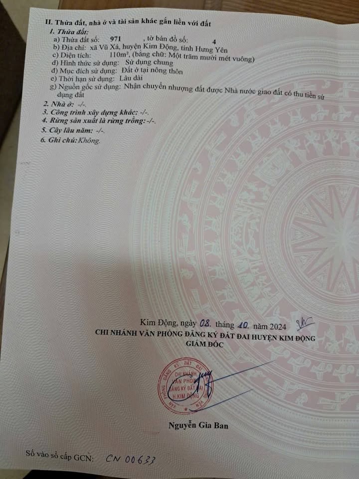 Đất nền Thị trấn Lương Bằng, Huyện Kim Động 90m² giá 2 tỷ - Cơ hội đầu tư không thể bỏ lỡ!