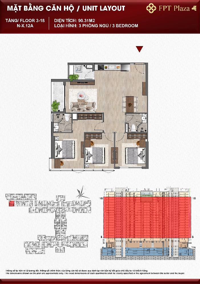 Căn hộ FPT Plaza 4 Đà Nẵng 90.31m² giá 5 tỷ - Căn góc view đẹp
