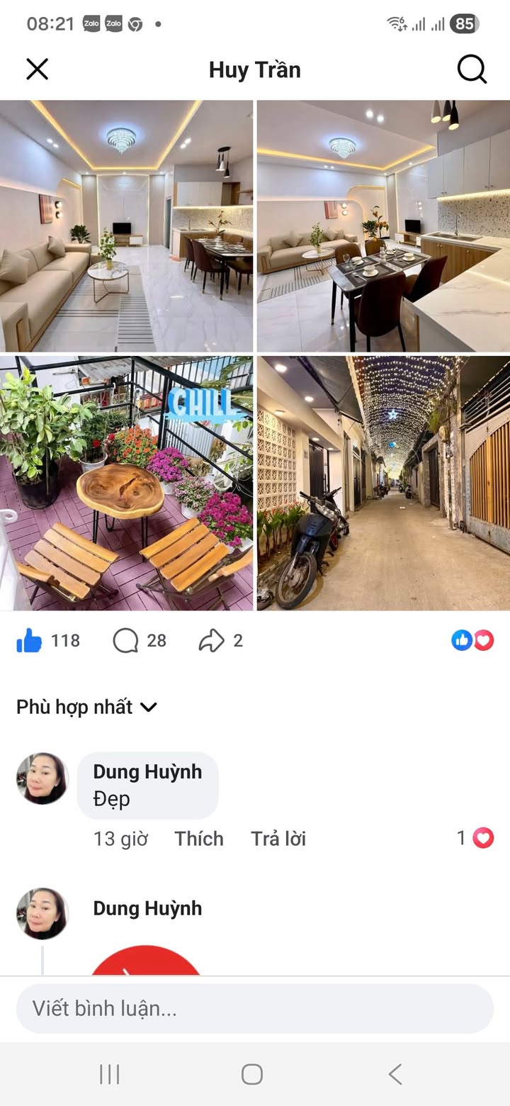 Nhà 2 tầng Trần Cao Vân, Đà Nẵng 60m² giá 3.25 tỷ - Full nội thất đẹp!