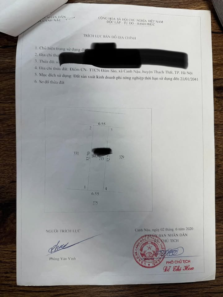 Đất nền khu công nghiệp Canh Nậu 215m² - Mặt tiền 6.55m, giá thỏa thuận