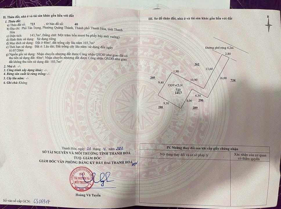 Đất nền Phường Quảng Thành 140m² giá 1.18 tỷ - Đầu tư sinh lời ngay!