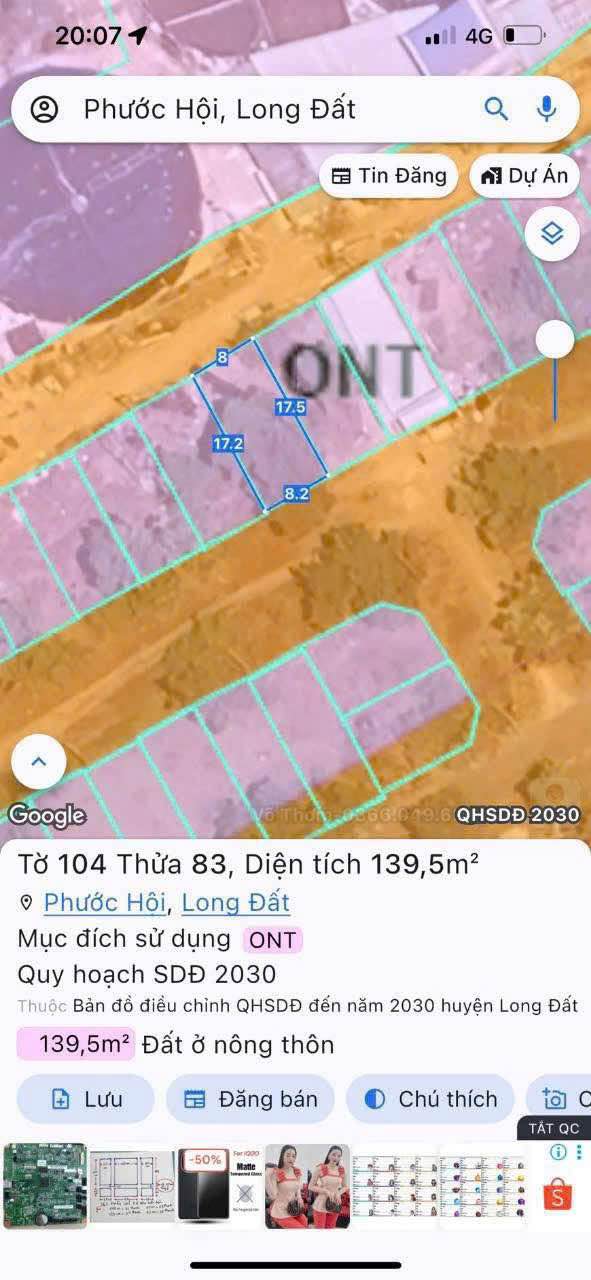 Đất nền xã Tam An 1400m² giá 1.25 tỷ - Cơ hội đầu tư tuyệt vời!