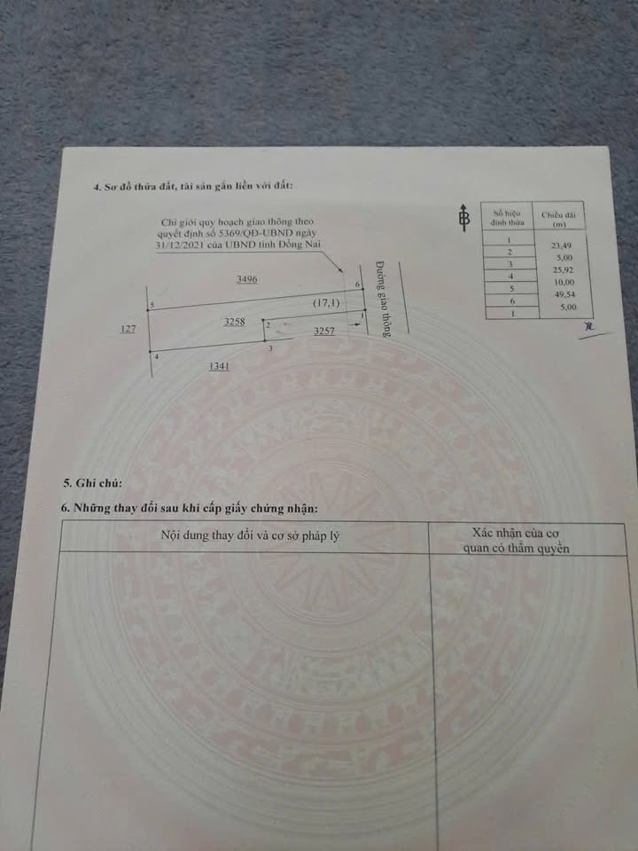 Đất thổ cư 490m² tại Đường Phùng Hưng, Long Thành - Chính chủ bán gấp chỉ 2.999 tỷ!