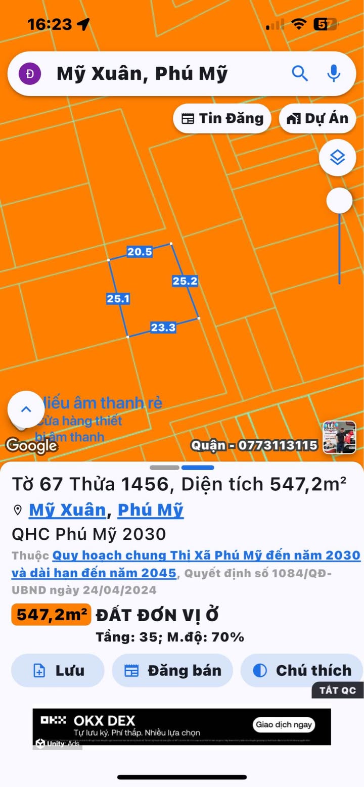 Đất góc 2 mặt tiền Phường Mỹ Xuân 100m² giá chỉ 350 triệu - Cơ hội đầu tư không thể bỏ lỡ!