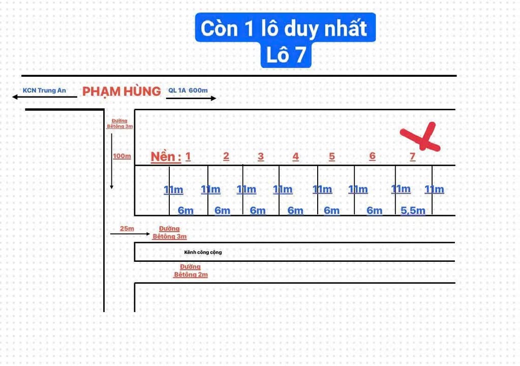 Đất nền Xã Trung An, Mỹ Tho 78.65m² giá 529 triệu - Cơ hội đầu tư tuyệt vời!