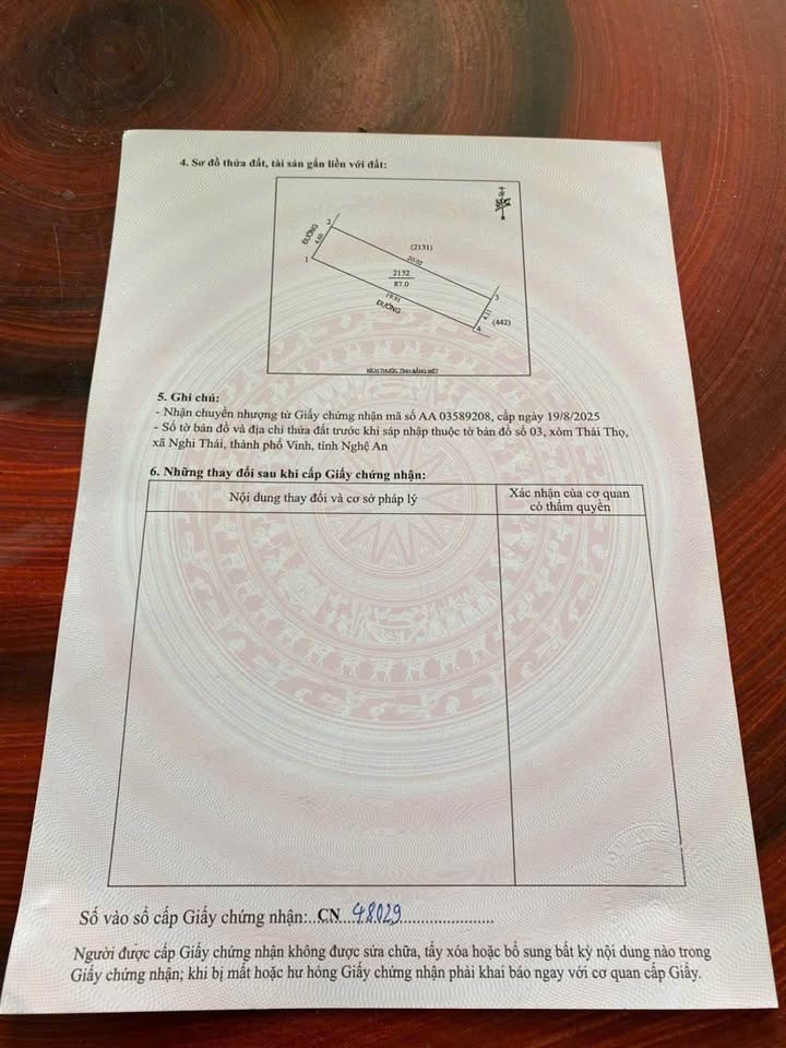 Đất nền Nghi Thái 87m² giá 2 tỷ - Sổ hồng chính chủ, vị trí đẹp!