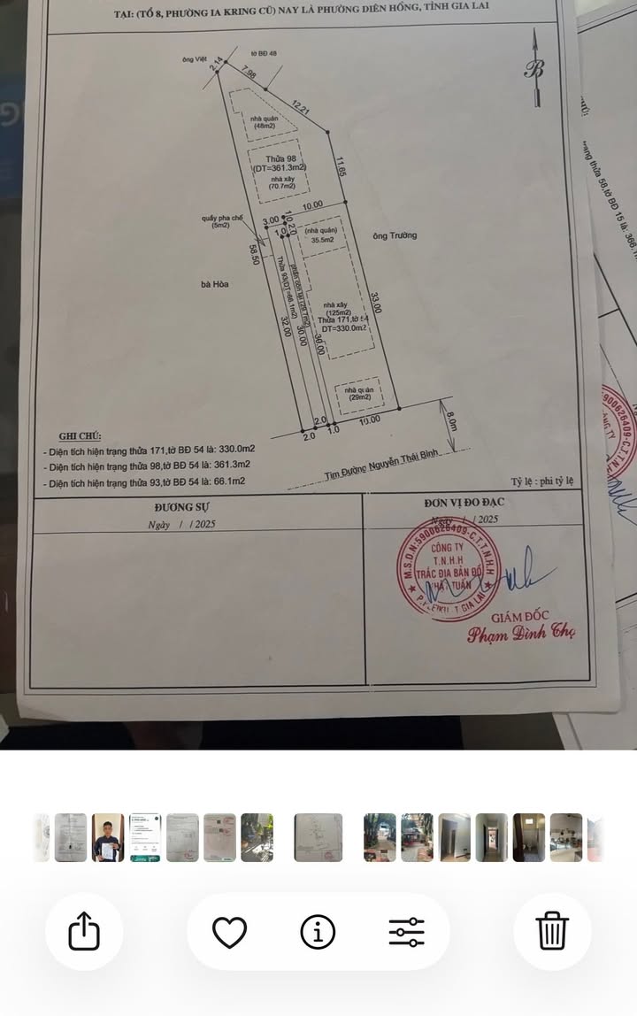 Nhà mặt tiền Nguyễn Thái Bình, Pleiku 6600m² giá 7.34 tỷ - Cơ hội đầu tư tuyệt vời!