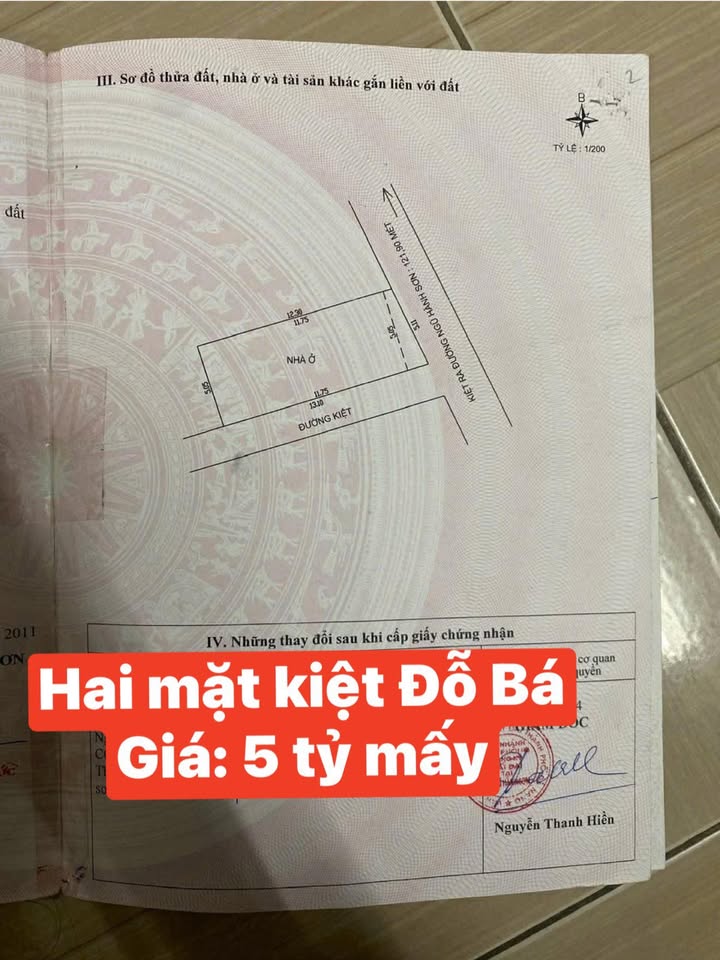Đất nền kiệt Đỗ Bá, Mỹ An 325m² giá 5.x tỷ - Đầu tư sinh lời tuyệt vời!