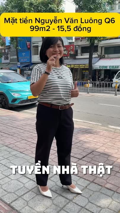 Nhà mặt tiền Nguyễn Văn Luông Quận 6 99m² giá 15,5 tỷ - Tiện xây mới!