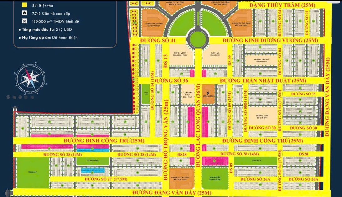 Đất nền dự án Stella Mega City Cần Thơ 112.5m² giá 3.1 tỷ - Cơ hội đầu tư vàng!