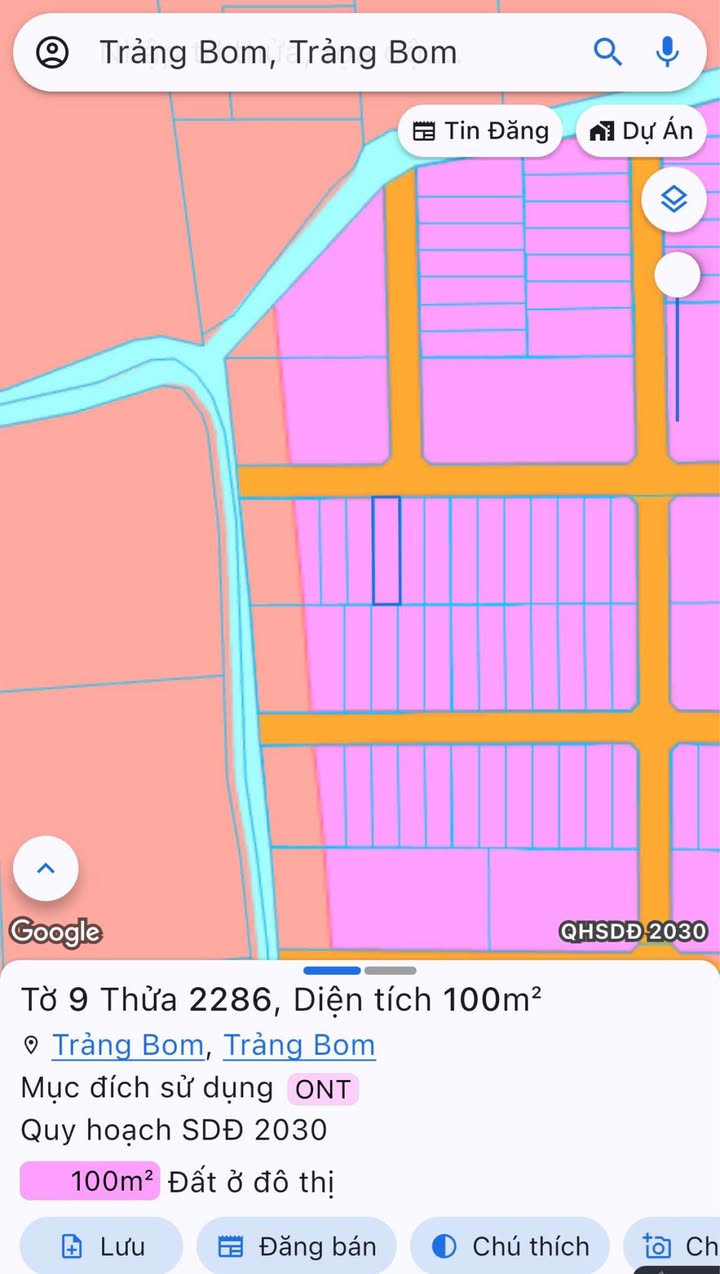 Đất nền đường Lý Nam Đế, Trảng Bom, 100m² giá 1.38 tỷ - Cơ hội đầu tư sinh lời!