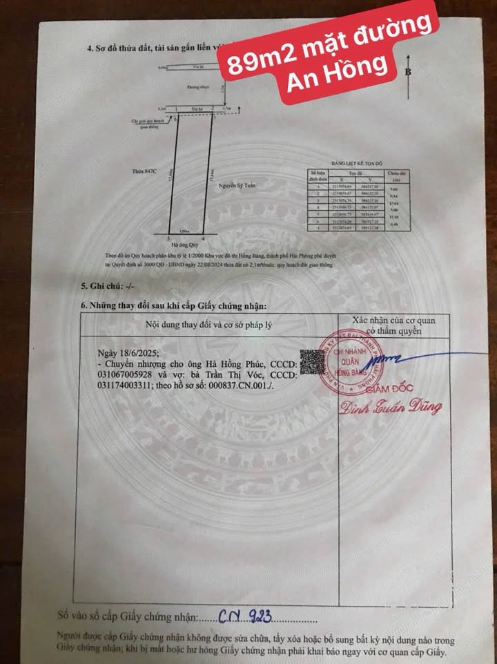 Đất nền An Hồng Hải Phòng 86m² giá 2.68 tỷ - Cơ hội đầu tư sinh lợi cao!