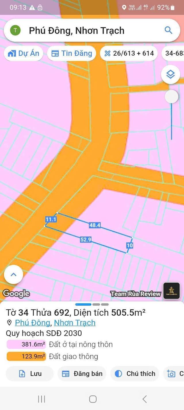 Bán gấp nhà mặt tiền Hùng Vương, xã Phú Đông, 505.5m² giá 12.9 tỷ - Cơ hội vàng cho nhà đầu tư!