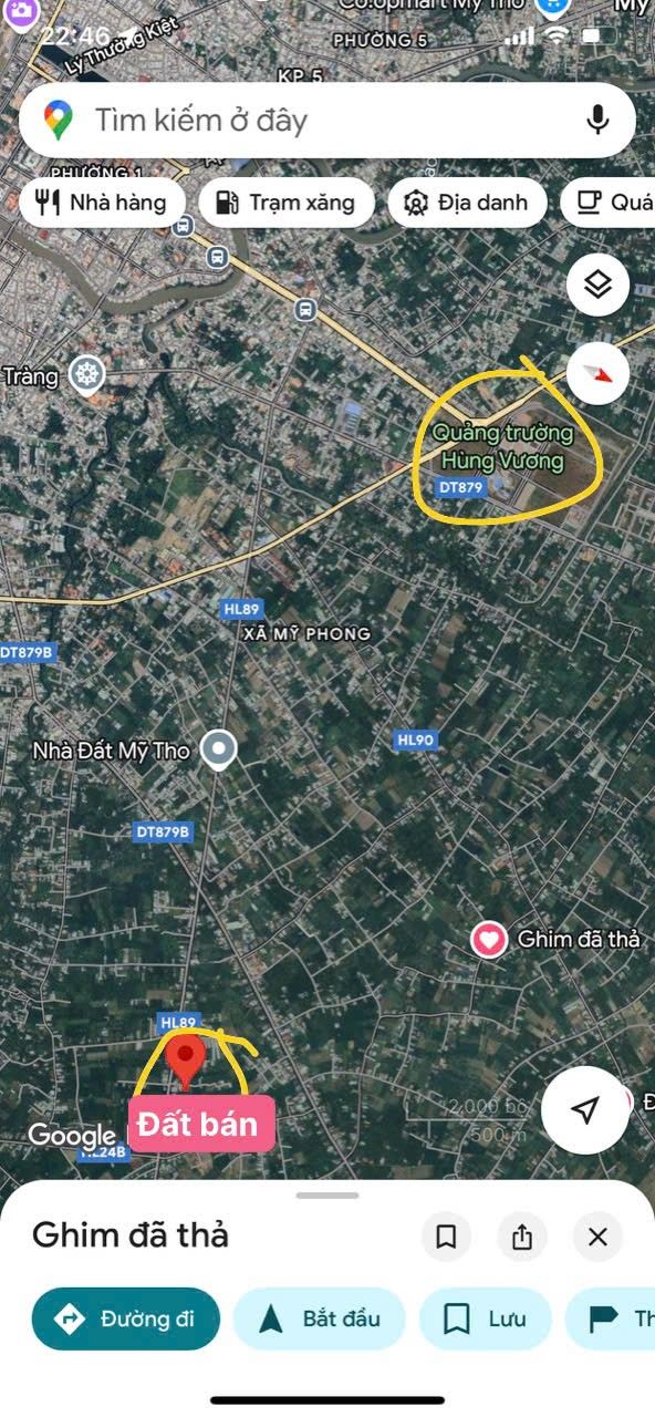 Đất nền đẹp tại Mỹ Phong, Mỹ Tho 1638m² giá chỉ 5xx triệu - Đầu tư sinh lời ngay!