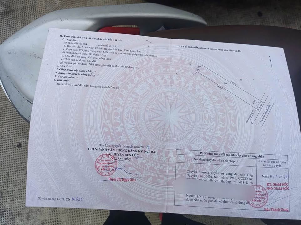 Đất nền 180m² tại Ấp 7, Nhựt Chánh - Giá chỉ 800 triệu - Cơ hội đầu tư không thể bỏ qua!