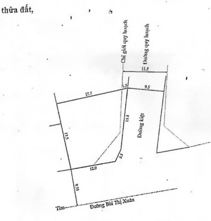 Đất 2 Mặt Tiền Bùi Thị Xuân Huế 285m² giá 7.1 tỷ - Cơ hội đầu tư tuyệt vời!