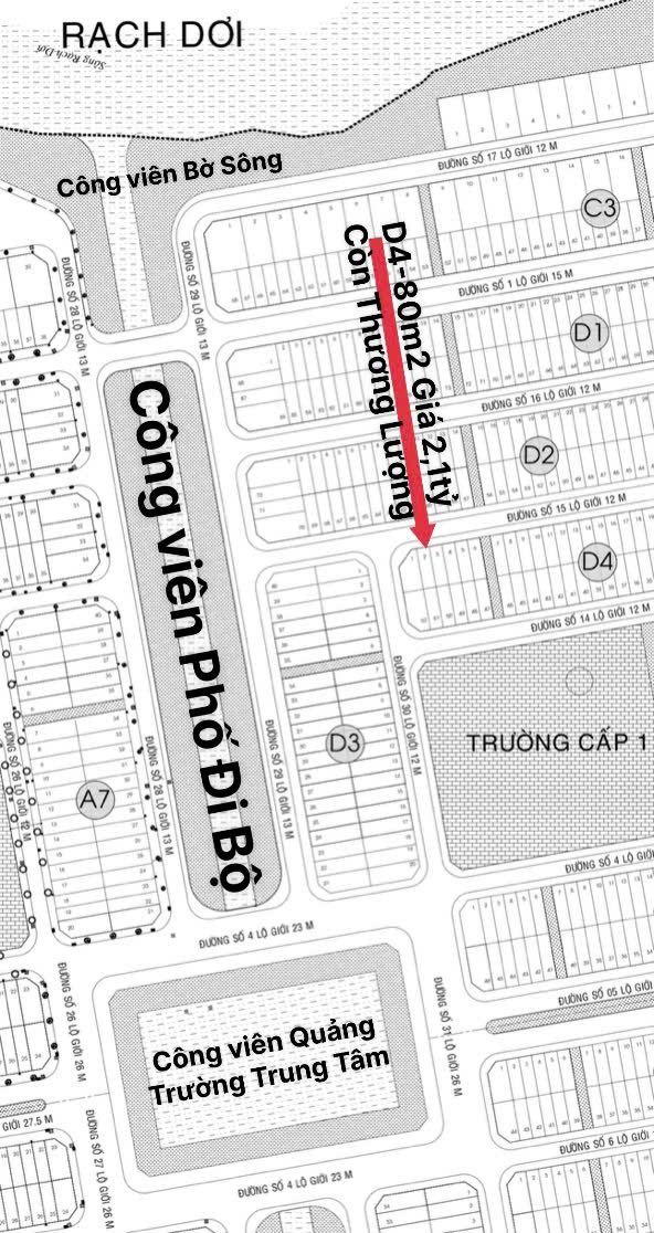 Đất nền Sài Gòn Village 80m² giá 2,1 tỷ - Hỗ trợ vay ngân hàng lên đến 1,2 tỷ!