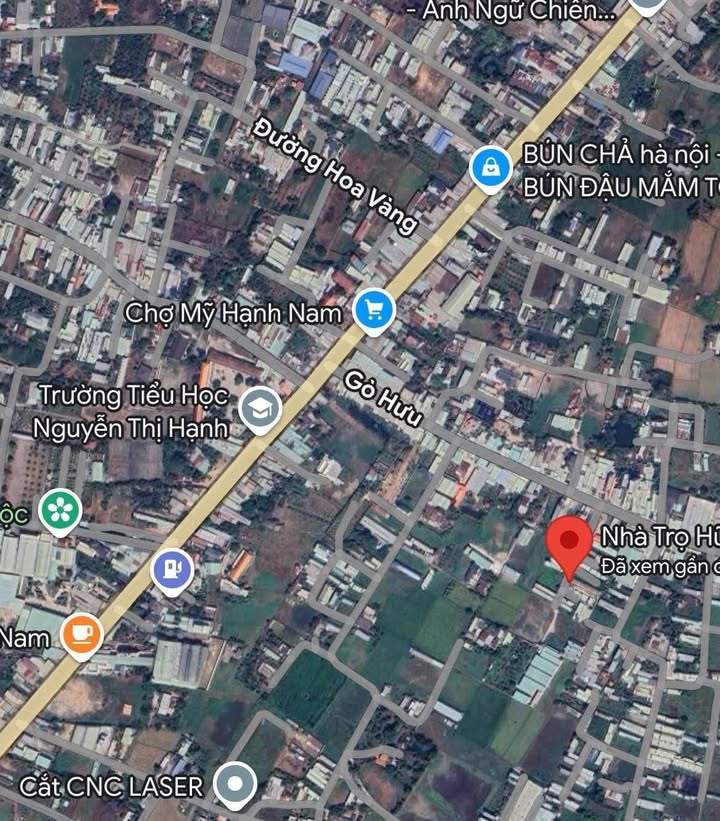 Đất thổ cư 204m² Gò Hưu, Mỹ Hạnh Nam giá 2.6 tỷ - Sát chợ tiện ích!