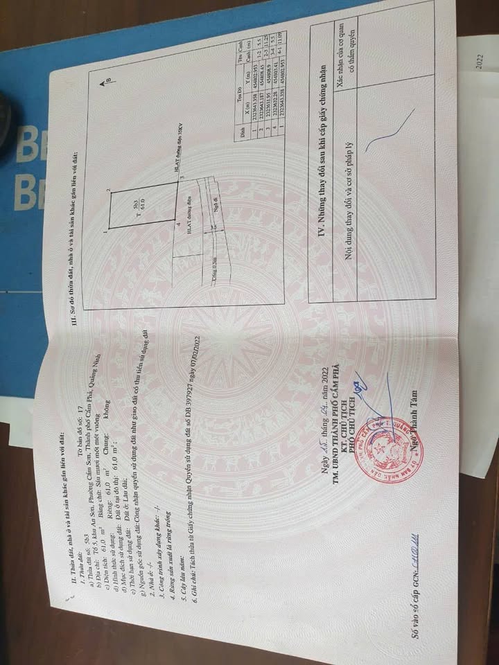 Đất nền lô góc Cẩm Sơn 61m² giá chỉ 800 triệu - Sổ đỏ chính chủ!