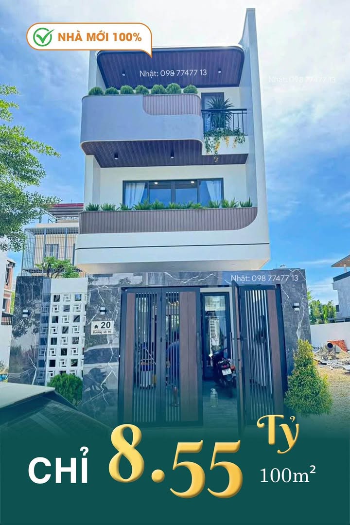 Nhà mới Mỹ Gia Thái Hưng 100m² giá 8.55 tỷ - Nội thất cao cấp, an ninh 24/7!