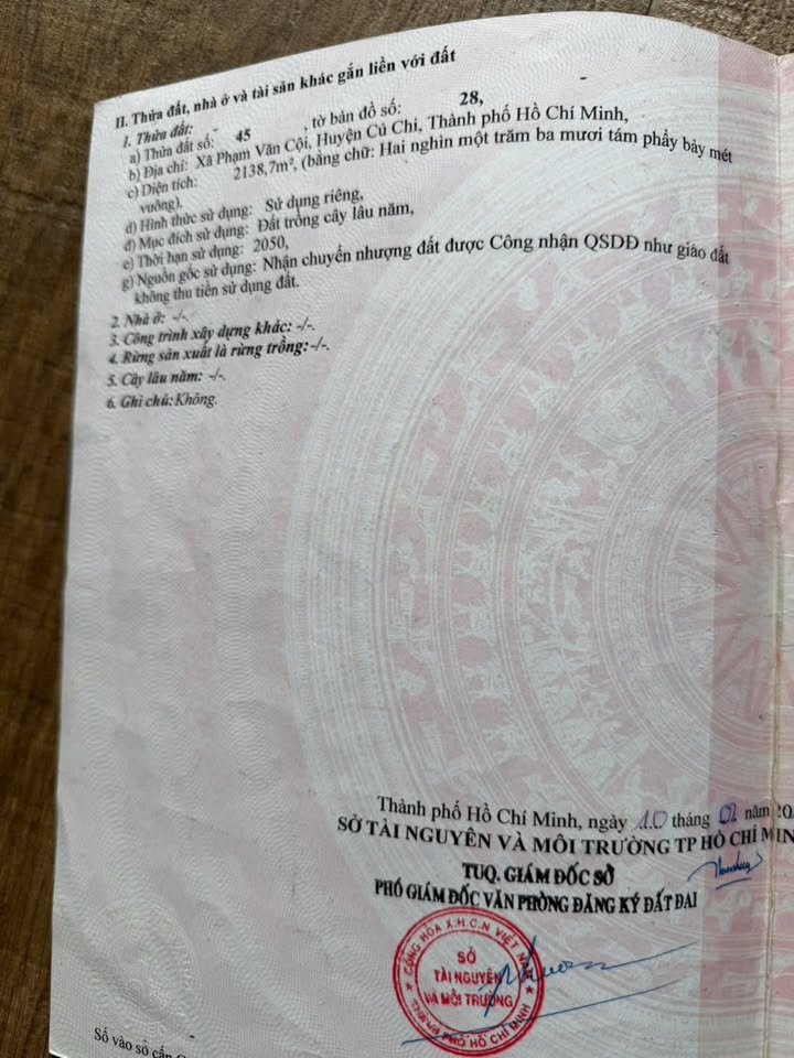 Đất thổ cư 3500m² Xã Phạm Văn Cội, Củ Chi giá 28 tỷ - Cơ hội đầu tư tuyệt vời!