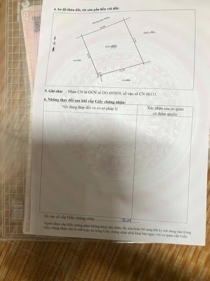 Đất thổ cư 275m² tại Thôn Thái Sơn, Triệu Sơn - Giá chỉ từ 1.5 tỷ!