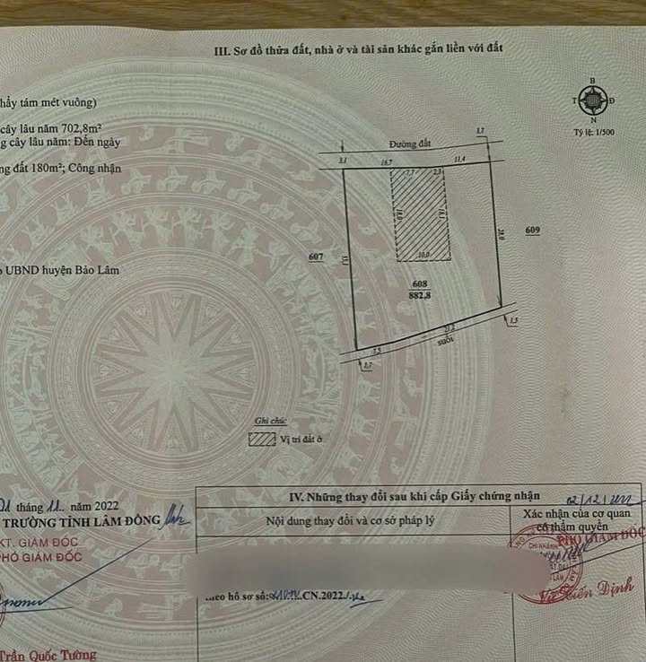 Đất nền 900m² phường 2 Bảo Lộc giá 2.99 tỷ - Đường ô tô, dân cư đông đúc!
