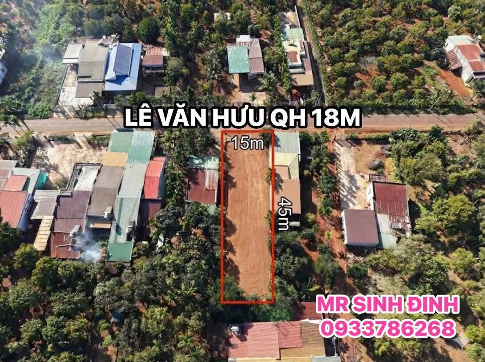 Đất biệt thự mặt tiền Lê Văn Hưu, Buôn Hồ 675m² giá 5.85 tỷ - Cơ hội đầu tư tuyệt vời!
