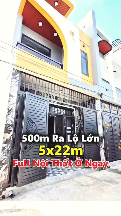 Nhà phố Bình Chánh 110m² giá 2.5 tỷ - Full nội thất, dọn vào ở ngay!