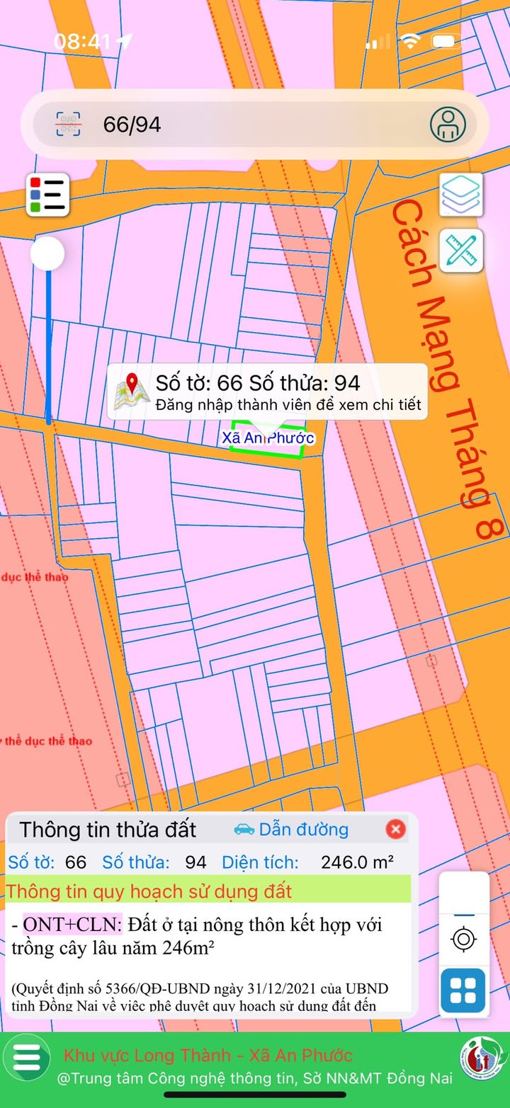 Đất nền 2 mặt tiền ấp 3 xã An Phước 246m² giá 6 tỷ - Đầu tư sinh lời cao!
