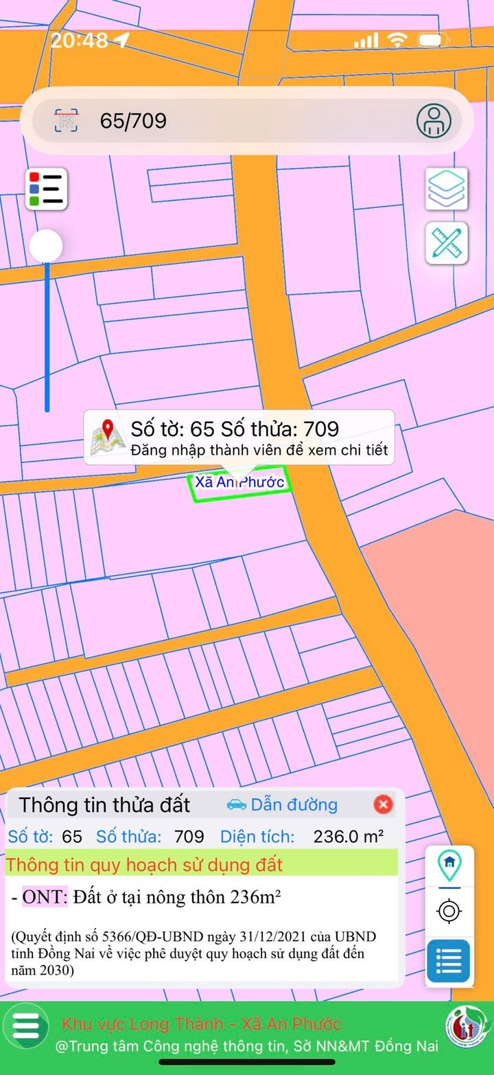 Đất mặt tiền liên xã An Phước 240m² giá 5 tỷ - Đầu tư sinh lời ngay!