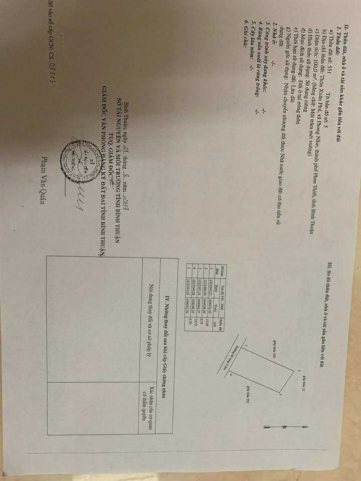 Đất thổ cư Phong Nẫm 100m² giá 650 triệu - Cơ hội đầu tư tuyệt vời!