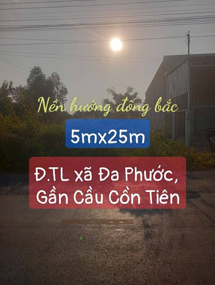 Đất thổ cư xã Đa Phước, huyện An Phú 125m² giá 1.1 tỷ - Vị trí giao thương sầm uất!